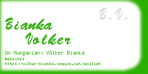 bianka volker business card